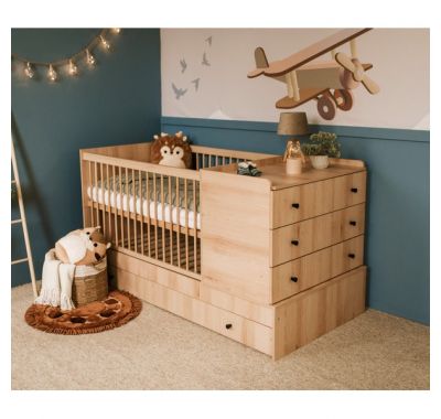 Παιδικό κρεβάτι με συρτάρι Klups Kompact 3 σε 1 beech 120*80cm στο Bebe Maison