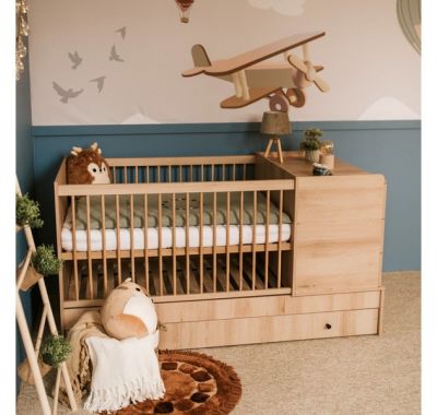 Παιδικό κρεβάτι με συρτάρι Klups Kompact 3 σε 1 beech 120*80cm στο Bebe Maison
