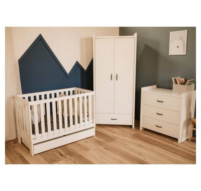 Ολοκληρωμένο βρεφικό δωμάτιο Klups Amelia ΙΙ white 120*60cm στο Bebe Maison