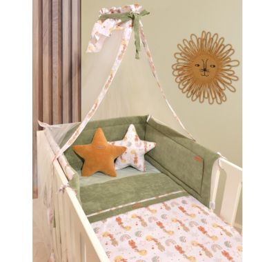 Πάπλωμα με παλωματοθήκη Oliver σχέδιο 413 λαδί στο Bebe Maison