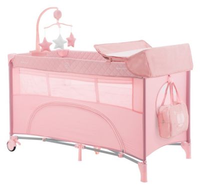 Διώροφο παρκοκρέβατο Kikka Boo Nighty Night Pink στο Bebe Maison