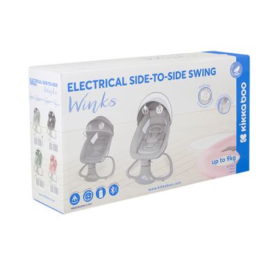 Ηλεκτρική κούνια ρηλάξ Kikka Boo Winks Grey στο Bebe Maison