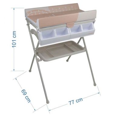 Μπανιέρα αλλαξιέρα Bebe Stars Coolness Leaf Mocha στο Bebe Maison