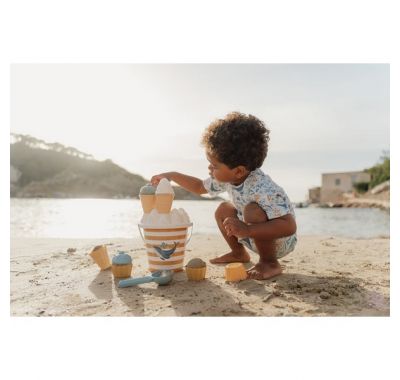 Σετ κουβαδάκια παραλίας Little Dutch Ice Cream Ocean Dreams Μπλε στο Bebe Maison