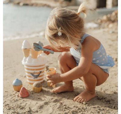 Σετ κουβαδάκια παραλίας Little Dutch Ice Cream Ocean Dreams Μπλε στο Bebe Maison