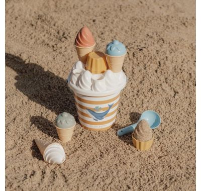 Σετ κουβαδάκια παραλίας Little Dutch Ice Cream Ocean Dreams Μπλε στο Bebe Maison