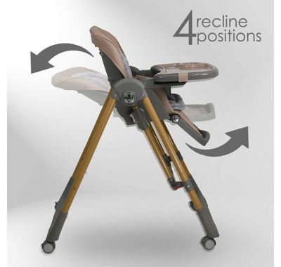 Καρέκλα Φαγητού-Κούνια Bebe Stars Nuovo 2σε1 Mocha στο Bebe Maison