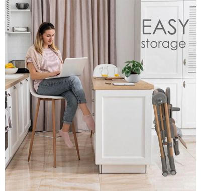 Καρέκλα Φαγητού-Κούνια Bebe Stars Nuovo 2σε1 Mocha στο Bebe Maison