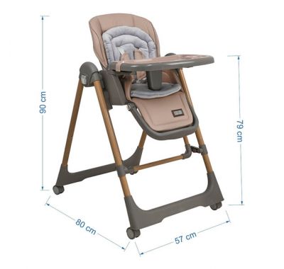 Καρέκλα Φαγητού-Κούνια Bebe Stars Nuovo 2σε1 Mocha στο Bebe Maison