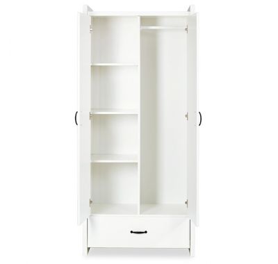 Βρεφική δίφυλλη ντουλάπα Klups Amelia white στο Bebe Maison