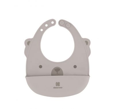 Σαλιάρα σιλικόνης Kikka Boo Beige στο Bebe Maison