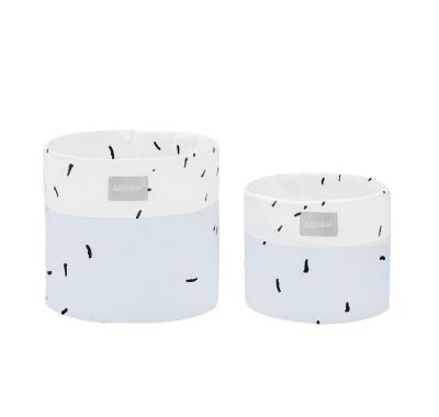 Σετ 2 καλαθάκια αλλαξιέρας 18cm και 14cm Kikka Boo Bear with me Blue στο Bebe Maison