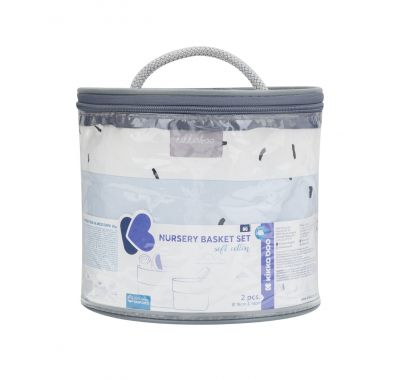 Σετ 2 καλαθάκια αλλαξιέρας 18cm και 14cm Kikka Boo Bear with me Blue στο Bebe Maison