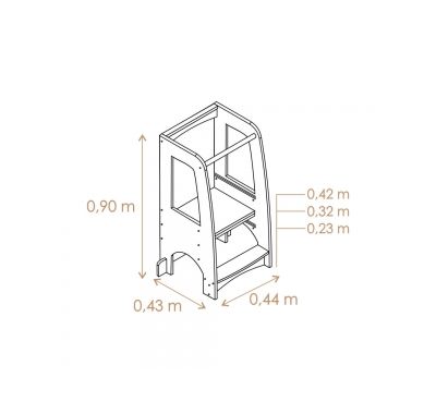 Πύργος εκμάθησης Bebe Stars Montessori 439-02 στο Bebe Maison