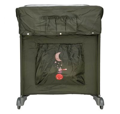 Διώροφο Παρκοκρέβατο Bebe Stars Dreamer με αλλαξιέρα Olive 887-189 στο Bebe Maison