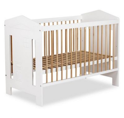 Βρεφικό κρεβάτι καναπές Klups Ida λευκό - φυσικό 120*60cm στο Bebe Maison