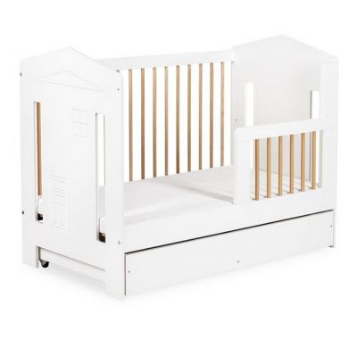 Ολοκληρωμένο βρεφικό δωμάτιο Klups Ida λευκό - φυσικό 120*60cm στο Bebe Maison