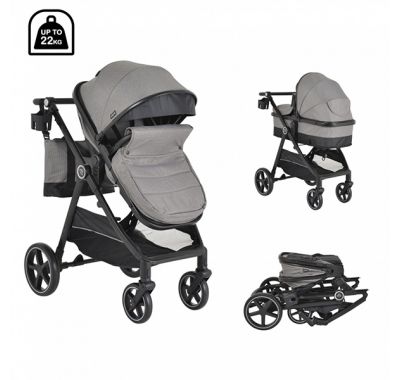 Πολυκαρότσι 2 σε 1 Moni Tokyo Grey στο Bebe Maison