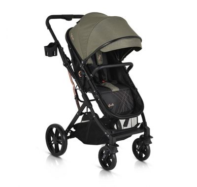 Πολυκαρότσι 3 σε 1 Moni Rafaello olive green στο Bebe Maison