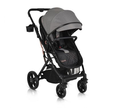 Πολυκαρότσι 2 σε 1 Moni Rafaello grey στο Bebe Maison