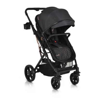 Πολυκαρότσι 2 σε 1 Moni Rafaello black στο Bebe Maison