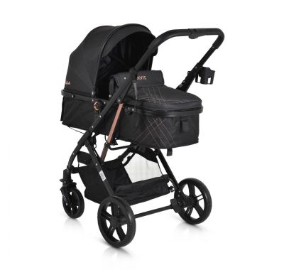Πολυκαρότσι 2 σε 1 Moni Rafaello black στο Bebe Maison