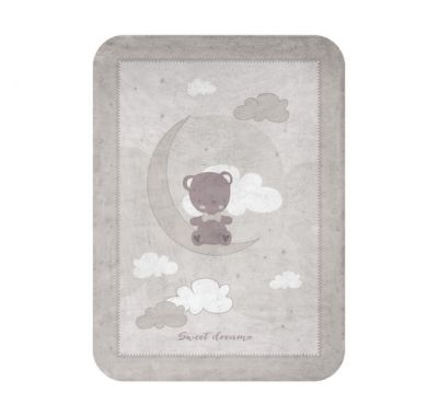 Κουβέρτα βελουτέ κρεβατιού Kikka Boo Super Soft  Dream Big Beige στο Bebe Maison