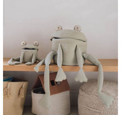 Μίνι καλάθι αποθήκευσης Lorena Canals Fred ο βάτραχος στο Bebe Maison