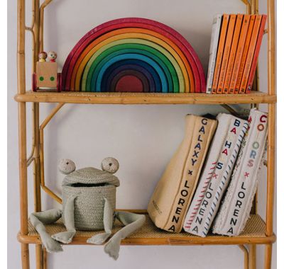 Μίνι καλάθι αποθήκευσης Lorena Canals Fred ο βάτραχος στο Bebe Maison