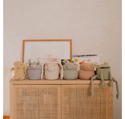Μίνι καλάθι αποθήκευσης Lorena Canals Fred ο βάτραχος στο Bebe Maison