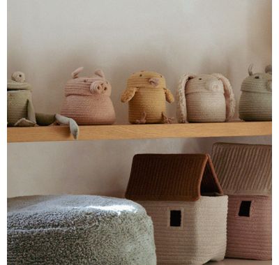 Μίνι καλάθι αποθήκευσης Lorena Canals Peggy το γουρουνάκι στο Bebe Maison