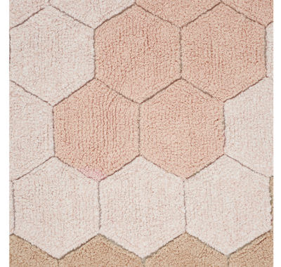 Χαλί δωματίου στρόγγυλο Lorena Canals Round Honeycomb Rose 140 εκ. στο Bebe Maison