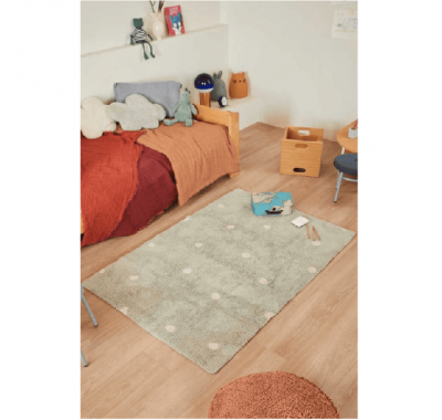 Χαλί δωματίου  Lorena Canals Mini Dot - Blue Sage 100 x 150 εκ. στο Bebe Maison