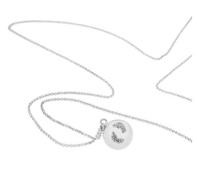 Μενταγιόν εγκυμοσύνης ProudMama Bola Eva Glowing Πατουσάκια Silver στο Bebe Maison