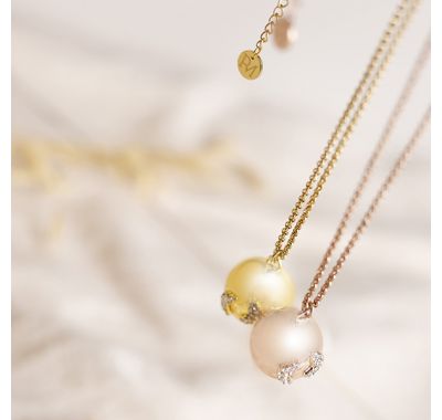 Μενταγιόν εγκυμοσύνης ProudMama Bola Eva Glowing Πατουσάκια Pink στο Bebe Maison