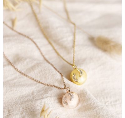 Μενταγιόν εγκυμοσύνης ProudMama Bola Eva Glowing Πατουσάκια Pink στο Bebe Maison