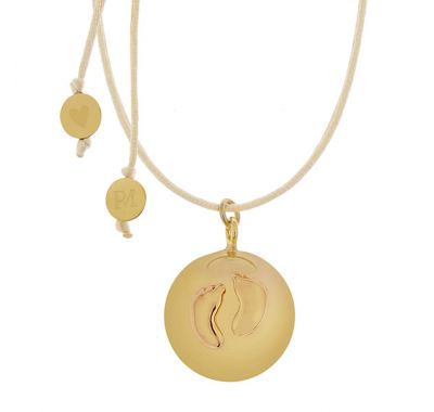 Μενταγιόν εγκυμοσύνης ProudMama Bola Sofie Gold Πατουσάκια στο Bebe Maison