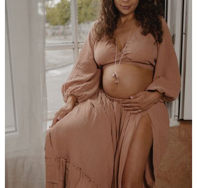 Μενταγιόν εγκυμοσύνης ProudMama Bola Sofie Gold Πατουσάκια στο Bebe Maison