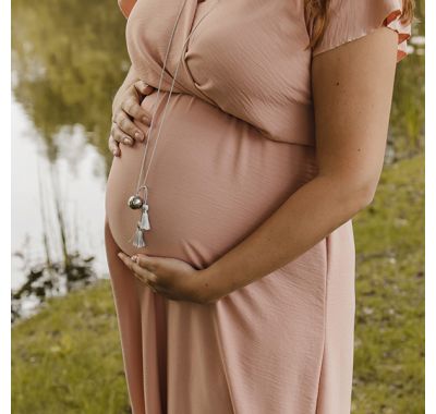 Μενταγιόν εγκυμοσύνης ProudMama Anais Silver στο Bebe Maison