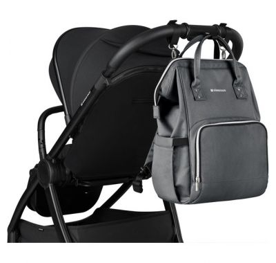 Τσάντα αλλαξιέρα / σακίδιο πλάτης Kikka Boo Siena Dark grey στο Bebe Maison