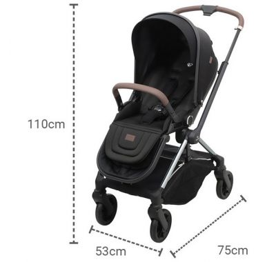 Βρεφικό καρότσι Dovadi Mio Midnight Black στο Bebe Maison