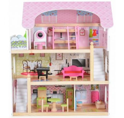 Ξύλινο κουκλόσπιτο με έπιπλα Moni Mila στο Bebe Maison