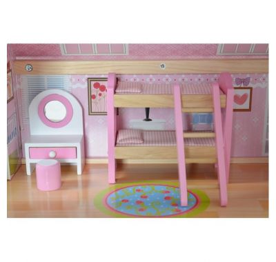 Ξύλινο κουκλόσπιτο με έπιπλα Moni Mila στο Bebe Maison