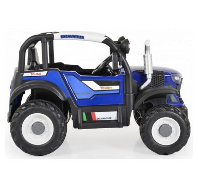 Ηλεκτροκίνητo παδικό τρακτέρ Moni Harvest blue στο Bebe Maison