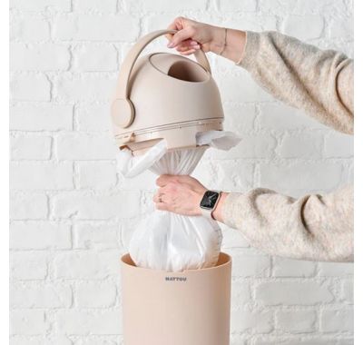 Κάδος απόρριψης πάνας Nattou Dropy μπεζ στο Bebe Maison