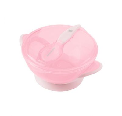 Μπολ με κουτάλι Kikka Boo Feedy Pink στο Bebe Maison