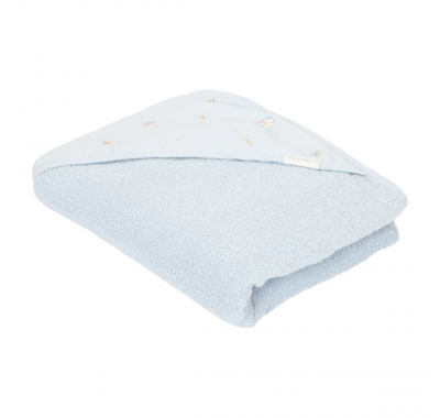 Μπουρνουζοπετσέτα με κέντημα Little Dutch Blue 100x100 στο Bebe Maison