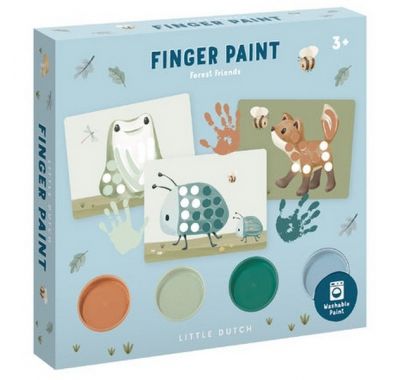 Σετ ζωγραφικής με δακτυλομπογιές Little Dutch Forest Friends στο Bebe Maison
