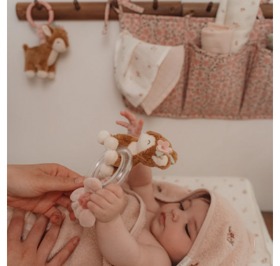 Υφασμάτινη κουδουνίστρα ελαφάκι Little Dutch με κρίκο Fairy Garden GRS στο Bebe Maison