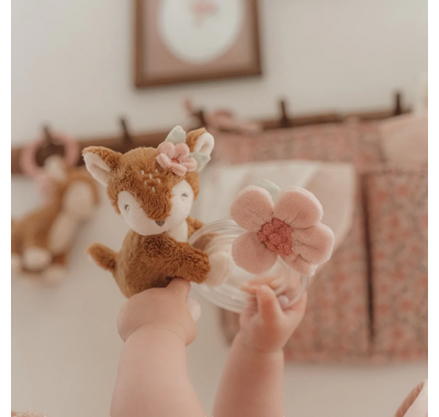 Υφασμάτινη κουδουνίστρα ελαφάκι Little Dutch με κρίκο Fairy Garden GRS στο Bebe Maison